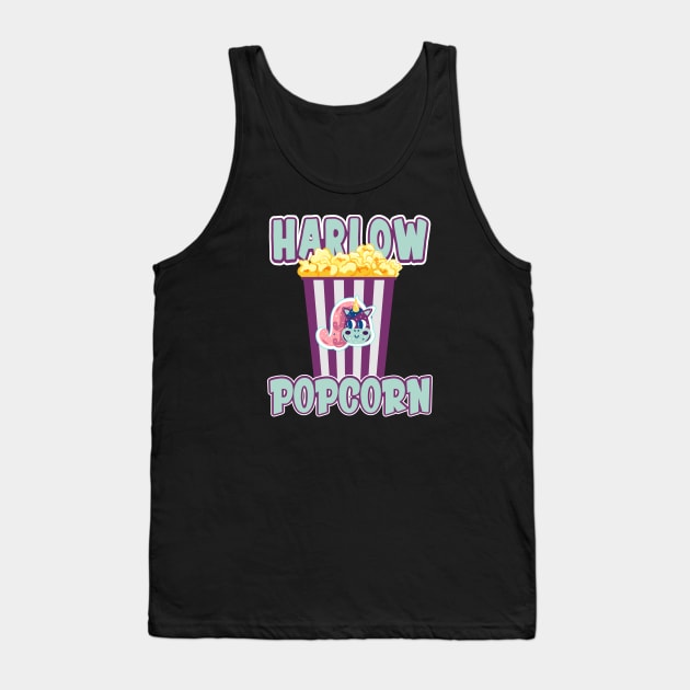 Harlow And Popcorn Funny Popcorn The Pony Tank Top by Selva_design14